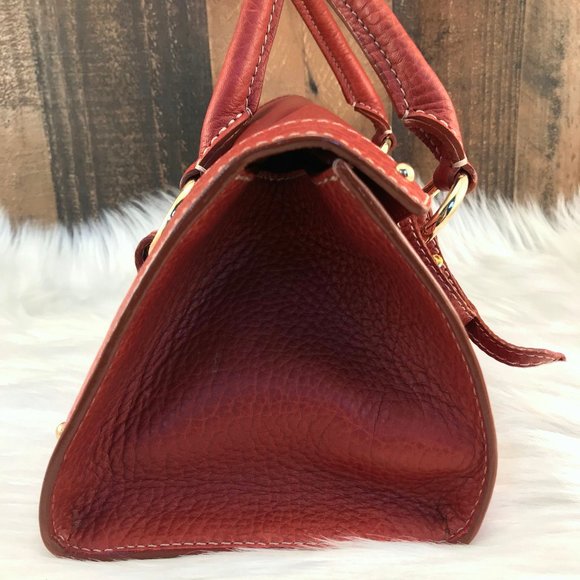 Dolce & Gabbana Cognac Pebbled Leather Satchel - Picture 7 of 16